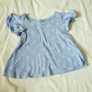 オールドネイビー(Old Navy)のオールドネイビー＊フリル袖カットソー　size6-12(その他)