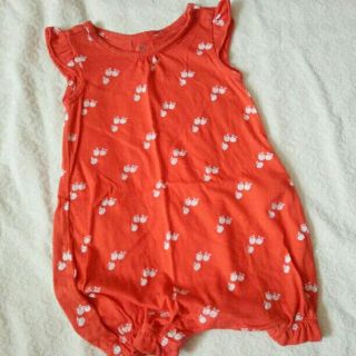 ベビーギャップ(babyGAP)のBaby gap＊フリル袖ロンパース　size3-6(カバーオール)