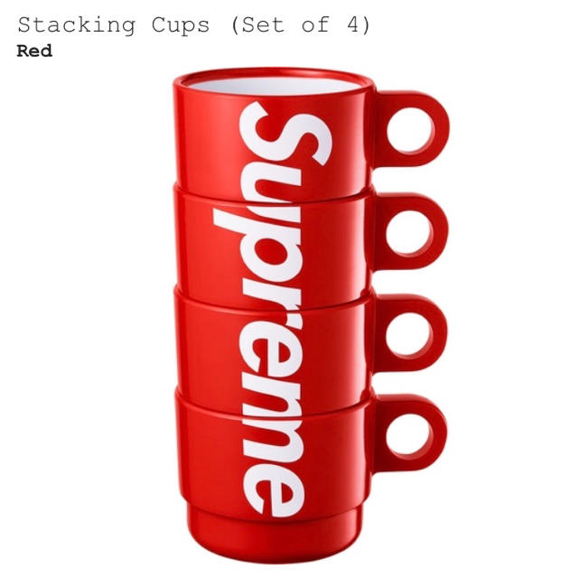 Supreme(シュプリーム)のsupreme stacking cups set of 4 インテリア/住まい/日用品のキッチン/食器(グラス/カップ)の商品写真