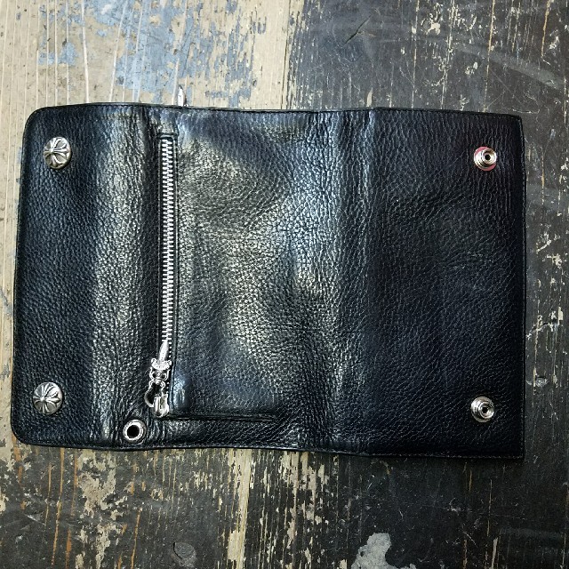Chrome Hearts(クロムハーツ)のクロムハーツ レザーロングウォレット メンズのファッション小物(長財布)の商品写真