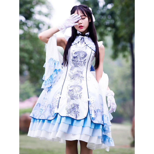 Angelic Pretty - シノワズリ ワンピース カーキ ロリィタ ロリータ 緑