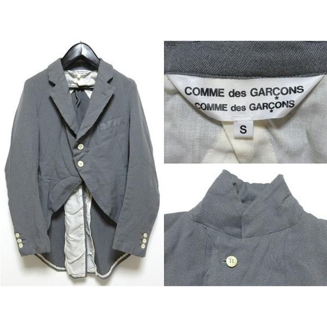 COMME des GARCONS - 希少 名作 コムコム コムデギャルソン ポリ縮 燕尾ジャケット S グレーの通販 by Rinnel