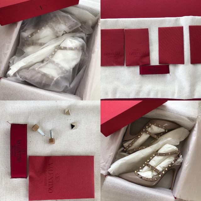 Valentino ロックスタッズアンクルストラップパンプス Valentino ロックスタッズアンクルストラップパンプス