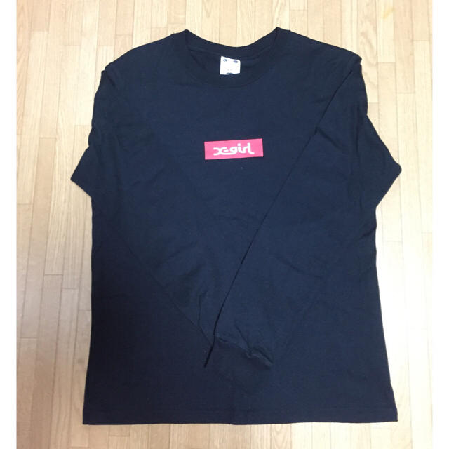 X-girl(エックスガール)のX-girl BOX LOGO L/S REGULAR TEE レディースのトップス(Tシャツ(長袖/七分))の商品写真