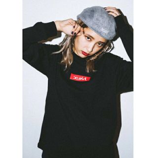 エックスガール(X-girl)のX-girl BOX LOGO L/S REGULAR TEE(Tシャツ(長袖/七分))