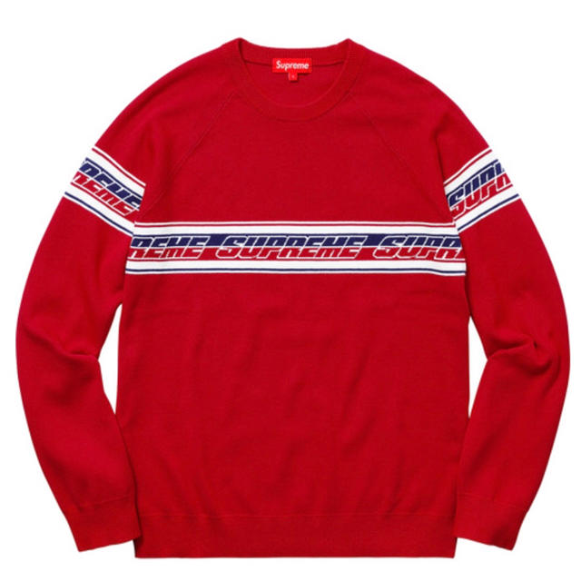 supreme striped raglan sweater セーター M