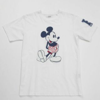 ハリウッドランチマーケット(HOLLYWOOD RANCH MARKET)の美品 HOLLYWOOD RANCH MARKET ミッキー Tシャツ 白 M(Tシャツ/カットソー(半袖/袖なし))