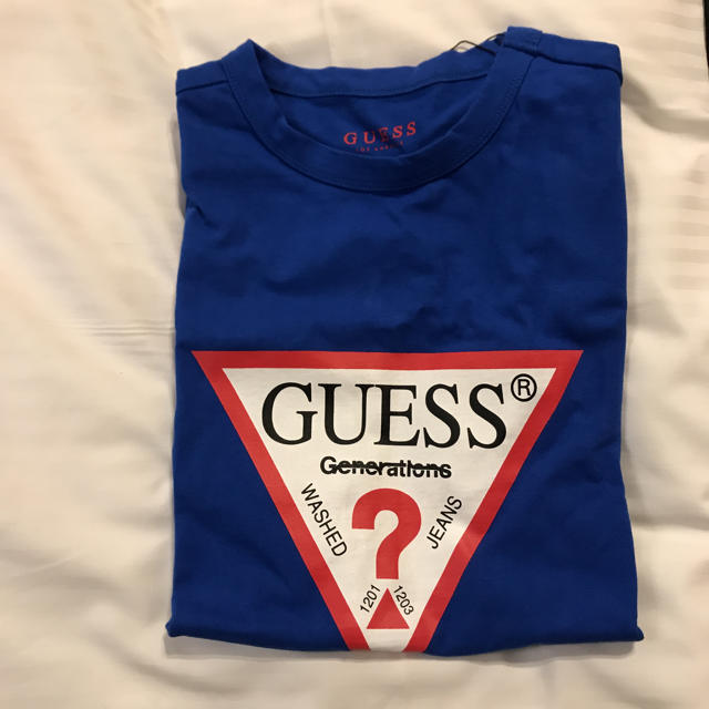 guess generationsコラボTシャツ 青 Mサイズ