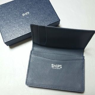 シップス(SHIPS)の❇今月まで出品❇SHIPS❇名刺入れ　ネイビー(名刺入れ/定期入れ)