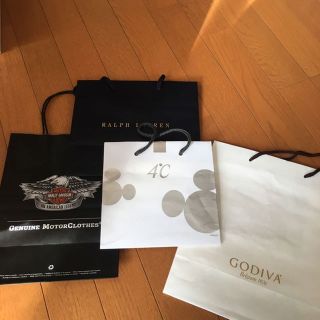 ラルフローレン(Ralph Lauren)のショップバッグ４点 ラルフ 4℃ GODIVA ハーレー(ショップ袋)