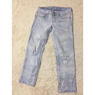 アメリカンイーグル(American Eagle)のAEO♡春夏♡色落ち・切りっぱなしダメージデニム(デニム/ジーンズ)