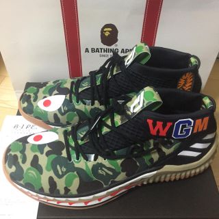 アベイシングエイプ(A BATHING APE)の込み最安！27.5cm Adidas BAPE DAME4 (スニーカー)