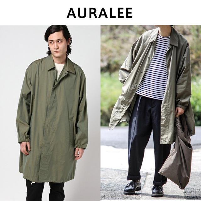 AURALEE ビッグシルエット ステンカラーコート