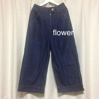 フラワー(flower)のflower★ワイドパンツ★デニム★春★(デニム/ジーンズ)