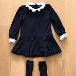 ポロラルフローレン(POLO RALPH LAUREN)のラルフローレン / 黒ワンピース サイズ2T / 90/52(ワンピース)