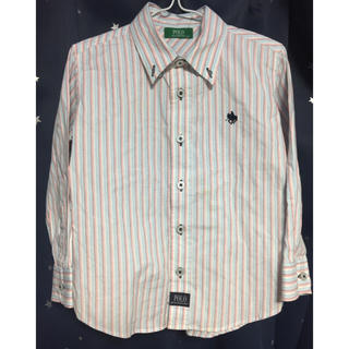 ポロラルフローレン(POLO RALPH LAUREN)の春色のスプライトシャツ サイズ110(Tシャツ/カットソー)