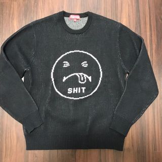 シュプリーム(Supreme)の使用1回 supreme shit 17aw S 黒 box logo パーカー(ニット/セーター)