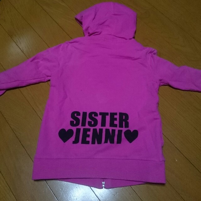 JENNI(ジェニィ)のsisterJENNI★ロゴパーカー　ピンク　120 キッズ/ベビー/マタニティのキッズ服女の子用(90cm~)(その他)の商品写真