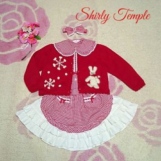 シャーリーテンプル(Shirley Temple)の♡661♡シャーリーテンプル♡ギンガムエプロン♡セット♪☆♡110cm♡(ワンピース)