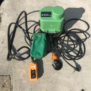 ヒタチ(日立)の日立電動ホイスト450kg 100Ｖ 美品(工具/メンテナンス)