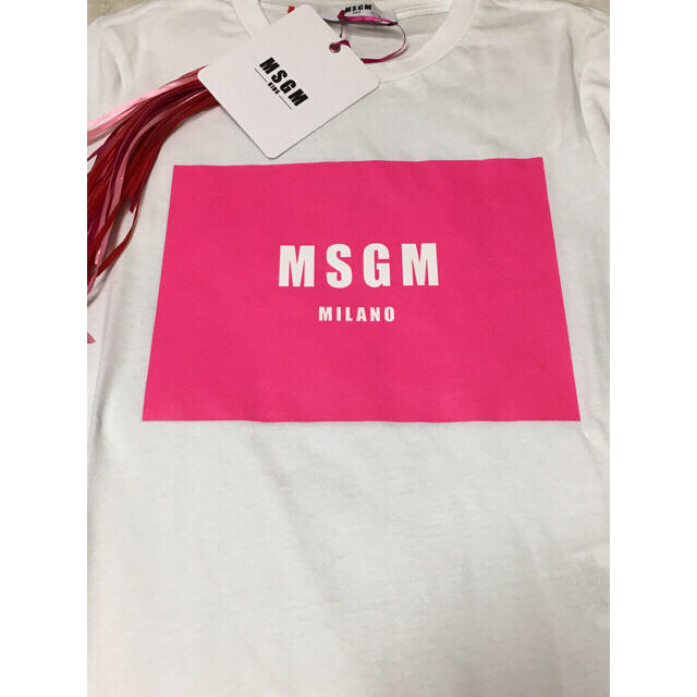 MSGM(エムエスジイエム)の訳あり⚠️2018SS✨ MSGM ボックスロゴ Tシャツ レディースのトップス(Tシャツ(半袖/袖なし))の商品写真