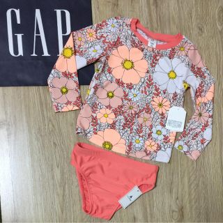 ベビーギャップ(babyGAP)のベビーギャップ 水着 長袖 花柄 100センチ(水着)