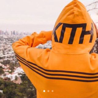 アディダス(adidas)のkith × adidas SOCCER TERRY HOODIE パーカー(パーカー)