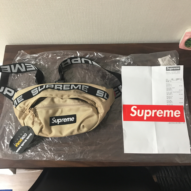 18ss supreme waistbag 一番人気ベージュウエストバッグ送料込ショルダーバッグ