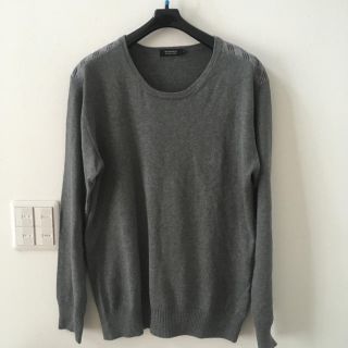 バーバリーブラックレーベル(BURBERRY BLACK LABEL)のバーバリーブラックレーベル 綿ニット  サイズ3(Tシャツ/カットソー(七分/長袖))