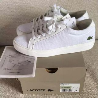 ラコステ(LACOSTE)の新品✨未使用品 ラコステ スニーカー ホワイト 37  (スニーカー)