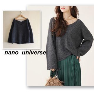 ナノユニバース(nano・universe)のKaoru様専用❣️ナノユニバース✨チャコールグレーのラメニット(ニット/セーター)