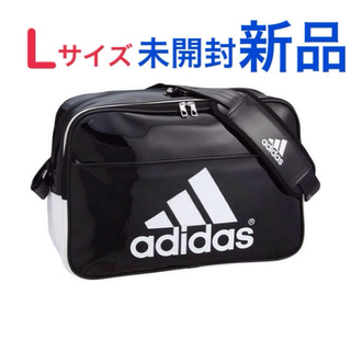 アディダス(adidas)のLサイズ 定価 ¥7452 アディダス エナメルバッグ 黒 adidas(ショルダーバッグ)