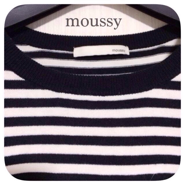moussy(マウジー)のmoussyボーダーニット♡ レディースのトップス(シャツ/ブラウス(長袖/七分))の商品写真