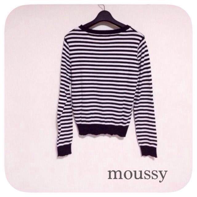 moussy(マウジー)のmoussyボーダーニット♡ レディースのトップス(シャツ/ブラウス(長袖/七分))の商品写真