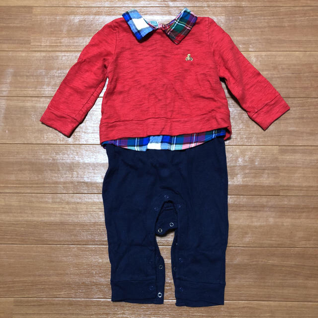 babyGAP(ベビーギャップ)のbaby Gapの長袖カバーオール サイズ80 キッズ/ベビー/マタニティのベビー服(~85cm)(カバーオール)の商品写真