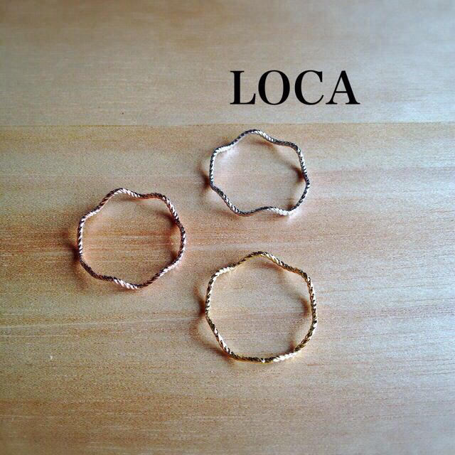 LOCA★華奢リング３カラーset♥︎ レディースのアクセサリー(リング(指輪))の商品写真