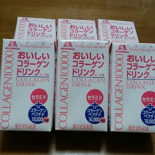 森永製菓(モリナガセイカ)の森永製菓　おいしいコラーゲンドリンク　ピーチ味　6個 食品/飲料/酒の健康食品(コラーゲン)の商品写真