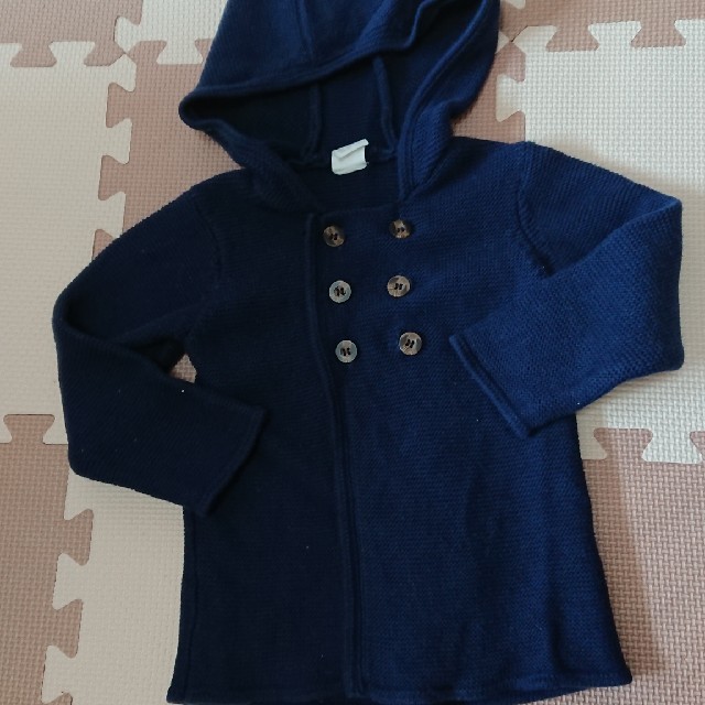 babyGAP(ベビーギャップ)のH&M＊コート風ニットカーデ12-18m キッズ/ベビー/マタニティのベビー服(~85cm)(その他)の商品写真