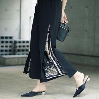 アメリヴィンテージ(Ameri VINTAGE)のアメリヴィンテージ LAYERED WIDE PANTS(カジュアルパンツ)