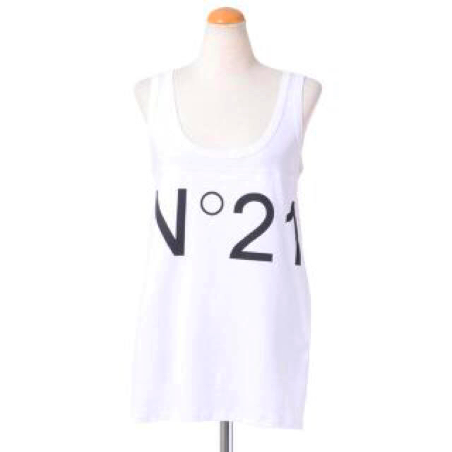 NUMERO UNO(ヌメロウーノ)のN°21  ヌメロ ヴェントゥーノ  ロゴタンクトップ☆Tシャツ レディースのトップス(Tシャツ(半袖/袖なし))の商品写真