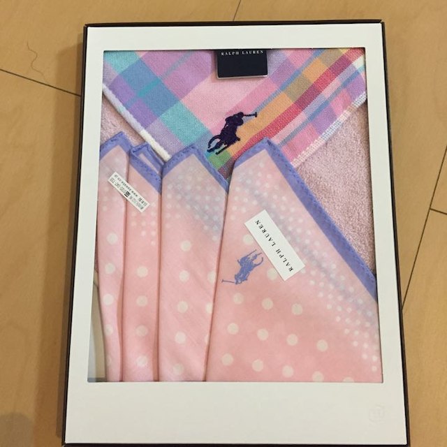 Ralph Lauren(ラルフローレン)の新品 ラルフローレン ハンカチ 2枚組 レディースのファッション小物(その他)の商品写真