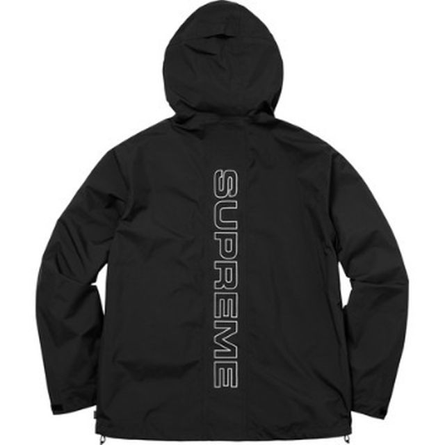 Supreme 17SS Taped Seam Jacket 黒 L-