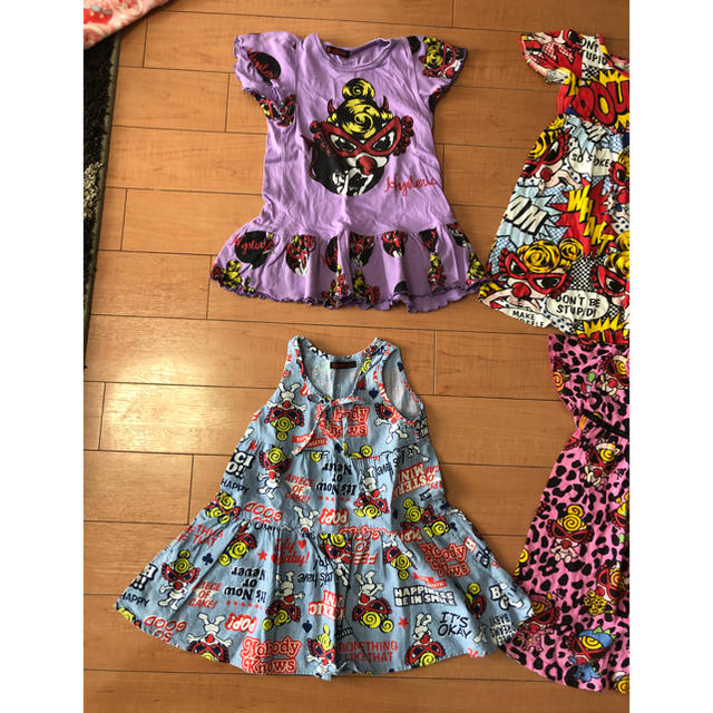 HYSTERIC MINI(ヒステリックミニ)のヒスミニ ワンピースセット100 キッズ/ベビー/マタニティのキッズ服女の子用(90cm~)(ワンピース)の商品写真