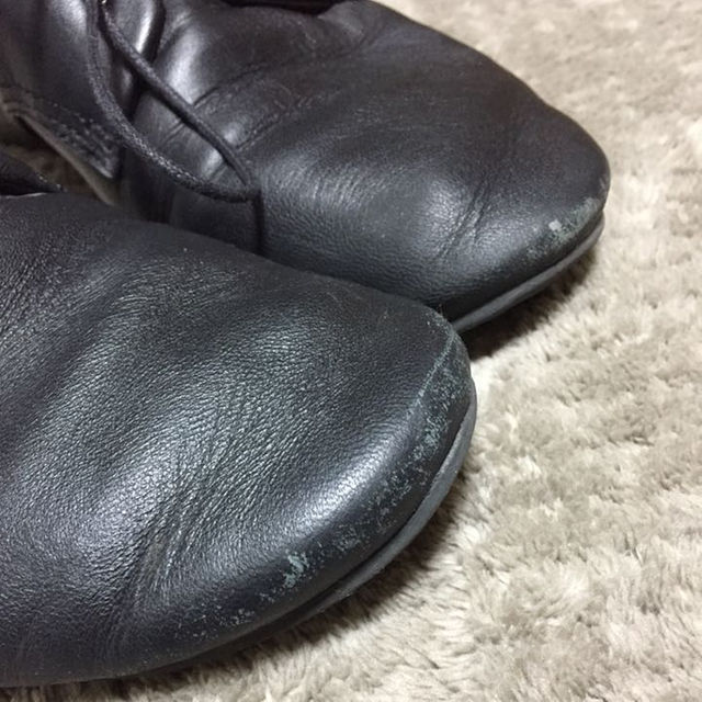MUJI (無印良品)(ムジルシリョウヒン)の無印良品 レザーレースアップシューズ 24.5 黒 レディースの靴/シューズ(ローファー/革靴)の商品写真
