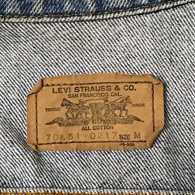 Levi's(リーバイス)のLEVIS リーバイス 70651-0217 デニムジャケット M オレンジタブ メンズのジャケット/アウター(Gジャン/デニムジャケット)の商品写真
