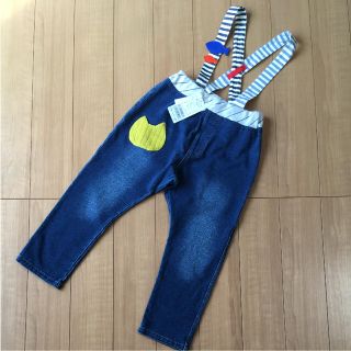 センスオブワンダー(sense of wonder)の新品♡baby cheer♡110㎝♡おさかなサスペンダーデニム(パンツ/スパッツ)