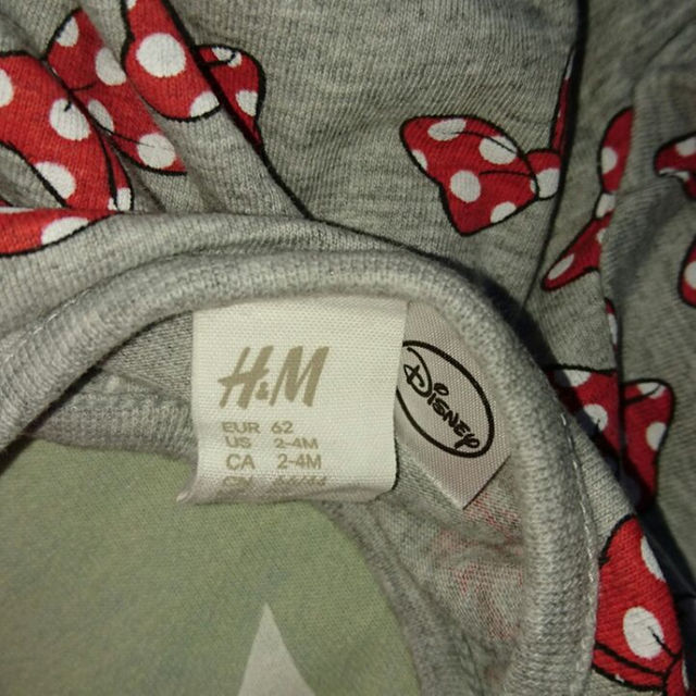 H&M(エイチアンドエム)のH&Mミニーちゃんコラボ⭐60cm キッズ/ベビー/マタニティのベビー服(~85cm)(カバーオール)の商品写真