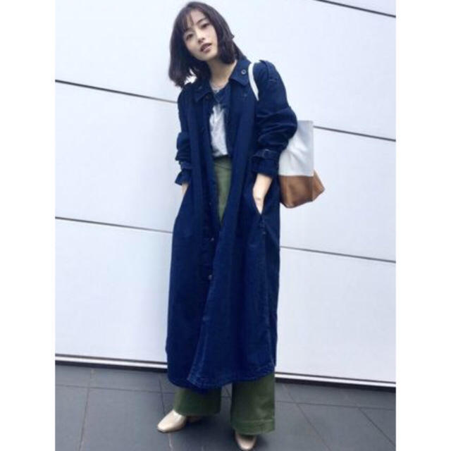 G-STAR RAW(ジースター)のG-STAR RAW 石原さとみ着用 アンナチュラル デニムトレンチコート レディースのジャケット/アウター(ロングコート)の商品写真