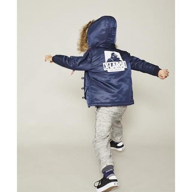 XLARGE(エクストララージ)のXLARGE KIDS 2WAYブルゾン N-3Bジャケット キッズ/ベビー/マタニティのキッズ服男の子用(90cm~)(ジャケット/上着)の商品写真