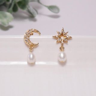 星と月のピアス(ピアス)